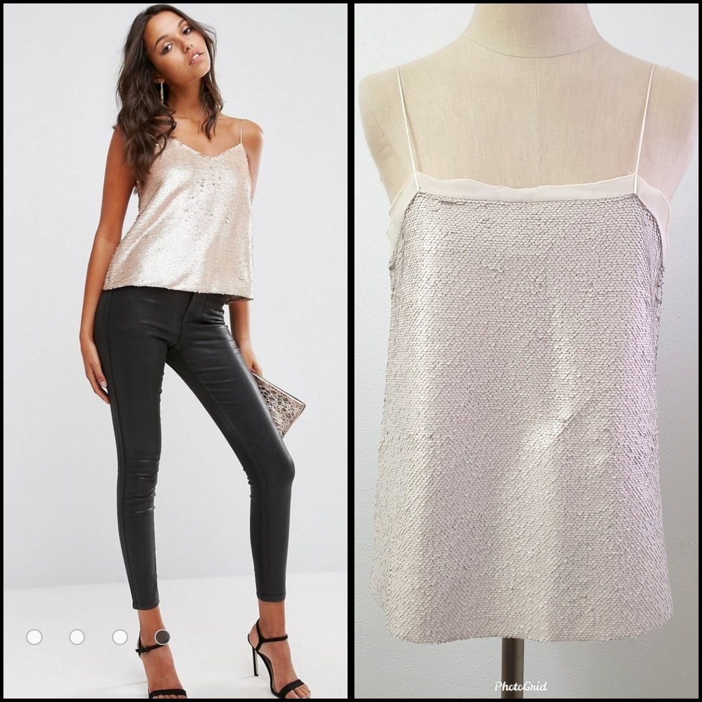 NWT Flip Sequin MNG Mango Matte Camisole Size Small - Picture 3 of 9
